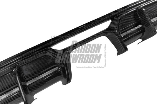 MINI Cooper JCW (John Cooper Works) F56 LCI 2022 2023 2024 with Aftermarket Parts - AE Style Rear Diffuser & Canards Carbon Fiber from ArmorExtend