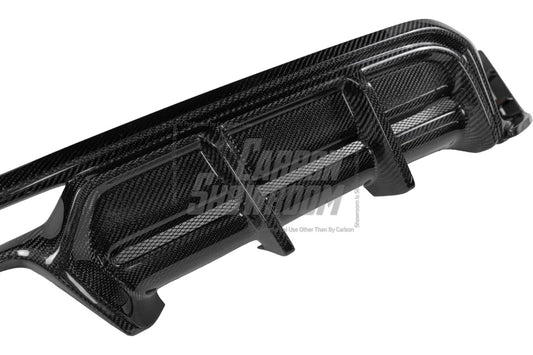 MINI Cooper JCW (John Cooper Works) F56 LCI 2022 2023 2024 with Aftermarket Parts - AE Style Rear Diffuser & Canards Carbon Fiber from ArmorExtend