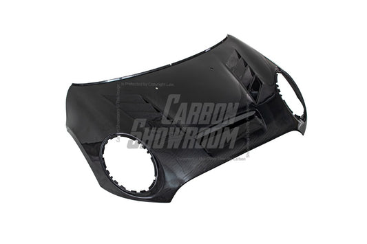 MINI Cooper JCW (John Cooper Works) F56 & Cooper (All Models) LCI 2022 2023 2024 with Aftermarket Parts - AE Style Hood Carbon Fiber from ArmorExtend