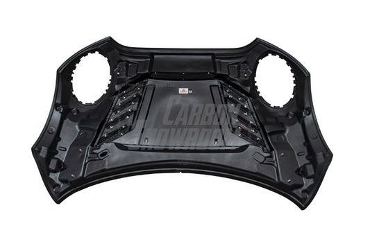 MINI Cooper JCW (John Cooper Works) F56 & Cooper (All Models) LCI 2022 2023 2024 with Aftermarket Parts - AE Style Hood Carbon Fiber from ArmorExtend