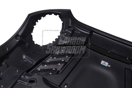 MINI Cooper JCW (John Cooper Works) F56 & Cooper (All Models) LCI 2022 2023 2024 with Aftermarket Parts - AE Style Hood Carbon Fiber from ArmorExtend