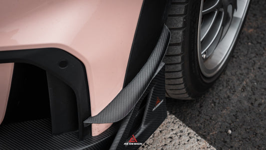 MINI Cooper JCW (John Cooper Works) F56 LCI 2022 2023 2024 with Aftermarket Parts - AE Style Front Canards Carbon Fiber from ArmorExtend