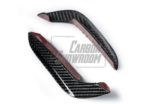Mercedes Benz C-Class C300 (with sport-package bumper) W206 2021 2022 2023 2024 with Aftermarket Parts - AE Front Canards Carbon Fiber from ArmorExtend