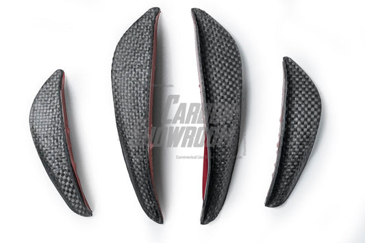Mercedes Benz C-Class C63S C63 AMG W205 Coupe Convertible 2015 2016 2017 2018 2019 2020 2021 2022 2023 (suitable for both pre-facelift and facelift) with Aftermarket Parts - AE Front Canards Carbon Fiber from ArmorExtend