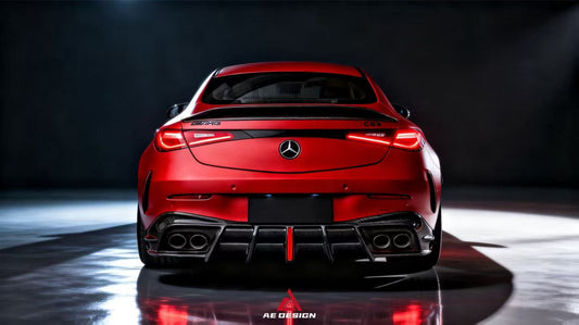 Mercedes Benz CLE-Class AMG CLE 53 C236 A236 2024-ON with Aftermarket Parts - AE Style Rear Diffuser Dry Pre-preg Carbon Fiber from?ArmorExtend