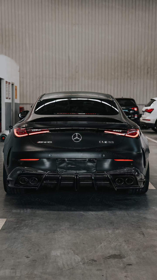 Mercedes Benz CLE-Class AMG CLE 53 C236 A236 2024-ON with Aftermarket Parts - AE Style Rear Diffuser Dry Pre-preg Carbon Fiber from ArmorExtend