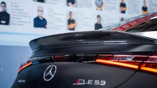 Mercedes Benz CLE-Class AMG CLE 53 C236 A236 2024-ON with Aftermarket Parts - AE Style ear Lip Spoiler Dry Pre-preg Carbon Fiber from?ArmorExtend