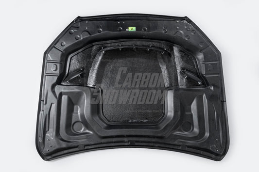 Mercedes Benz GLC-Class AMG GLC63 / 43 / 300 / 250 / 200 W253 X253 C253 (Fits Both Pre-Facelift & Facelift) 2016-2023 with Aftermarket Parts - AE Style Hood Bonnet Carbon Fiber from ArmorExtend