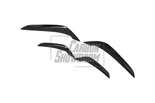 Mercedes Benz E63 E63S W213 2021 2022 2023 2024 with Aftermarket Parts - AE Front Canards Carbon Fiber from ArmorExtend