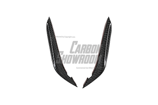 Mercedes Benz E63 E63S W213 2021 2022 2023 2024 with Aftermarket Parts - AE Front Canards Carbon Fiber from ArmorExtend