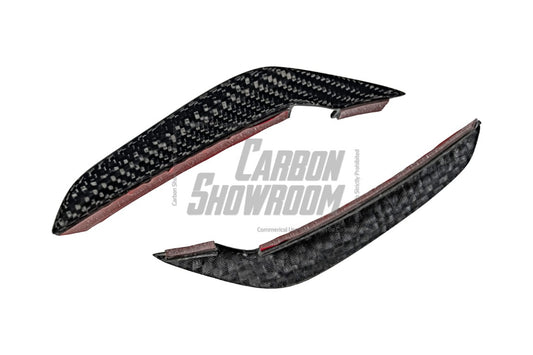 Mercedes Benz E63 E63S W213 2021 2022 2023 2024 with Aftermarket Parts - AE Front Canards Carbon Fiber from ArmorExtend
