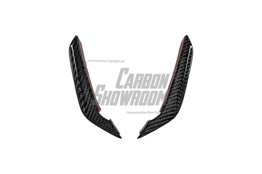 Mercedes Benz E63 E63S W213 2021 2022 2023 2024 with Aftermarket Parts - AE Front Canards Carbon Fiber from ArmorExtend