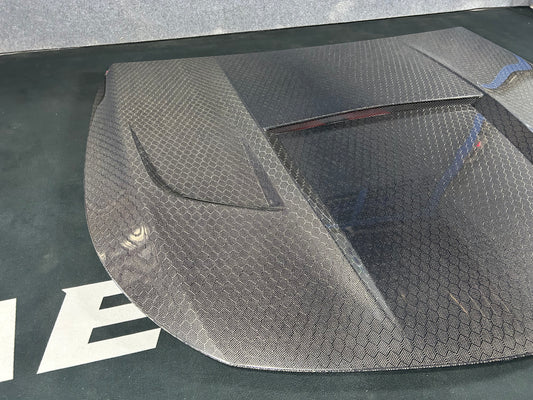 Mercedes Benz E63 E63S W213 2017 2018 2019 2020 2021 2022 2023 2024 with Aftermarket Parts - AE Hood Bonnet Carbon Fiber from ArmorExtend