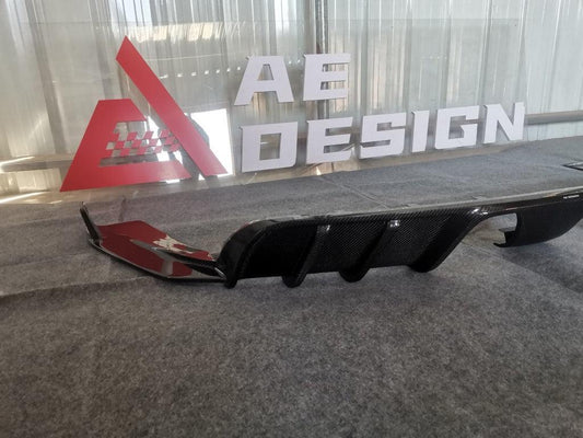 Porsche 911 991.2 Carrera GTS/4 GTS & Carrera 2/2S/4/4S (with PSE Package) 2015 2016 2017 2018 2019 with Aftermarket Parts - AE Style Rear Diffuser Carbon Fiber from ArmorExtend
