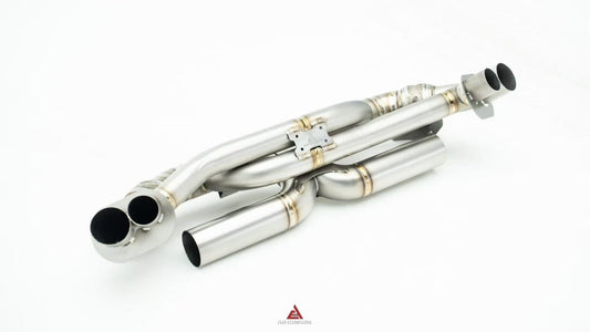 Porsche 911 992.1 Carerra Base/S/T/4/4S/GTS 2020-2024 & 992.2 Carerra Base/S/T 2025-ON with Aftermarket Parts - Axle-back Exhaust with Valve Stainless Steel / Titanium from ArmorExtend