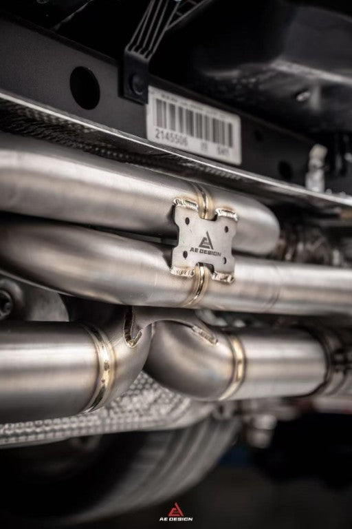 Porsche 911 992.1 Carerra Base/S/T/4/4S/GTS 2020-2024 & 992.2 Carerra Base/S/T 2025-ON with Aftermarket Parts - Axle-back Exhaust with Valve Stainless Steel / Titanium from ArmorExtend