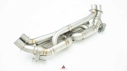 Porsche 911 992.1 Carerra Base/S/T/4/4S/GTS 2020-2024 & 992.2 Carerra Base/S/T 2025-ON with Aftermarket Parts - Axle-back Exhaust with Valve Stainless Steel / Titanium from ArmorExtend
