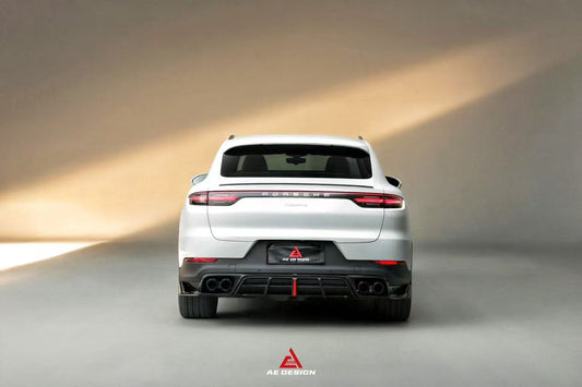 Porsche Cayenne Coupe 9Y0 9Y0.1 9Y0.2 9Y3 9Y3.1 9Y3.2 Base/S/Turbo/E-Hybrid 2019-ON with Aftermarket Parts - AE Rear Diffuser & Rear Canards Pre-preg Carbon Fiber from ArmorExtend