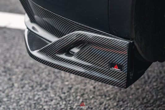 Porsche Cayenne Coupe 9Y0 9Y0.1 9Y0.2 9Y3 9Y3.1 9Y3.2 Base/S/Turbo/E-Hybrid 2019 2020 2021 2022 2023 2024 with Aftermarket Parts - AE Rear Diffuser & Rear Canards Carbon Fiber from ArmorExtend