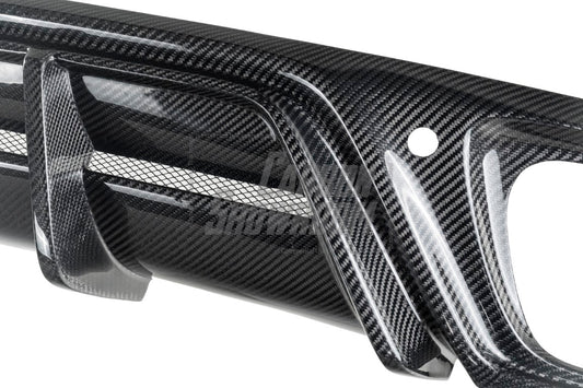 Porsche Panamera 971.1 971.2 2017 2018 2019 2020 2021 2022 2023 2024 with Aftermarket Parts - AE Rear Diffuser Carbon Fiber from?ArmorExtend