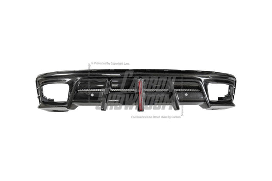 Porsche Panamera 976 Base 4 4S E-Hybird GTS Turbo 2024-ON with Aftermarket Parts - AE Desgin ART Rear Diffuser Carbon Fiber from ArmorExtend