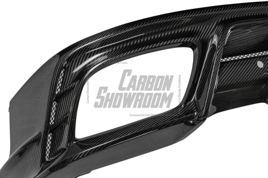 Porsche Panamera 976 Base 4 4S E-Hybird GTS Turbo 2024-ON with Aftermarket Parts - AE Desgin ART Rear Diffuser Carbon Fiber from ArmorExtend