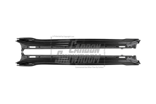 Porsche Panamera 976 Base 4 4S E-Hybird GTS Turbo 2024-ON with Aftermarket Parts - AE Desgin ART Side Skirts Carbon Fiber from ArmorExtend