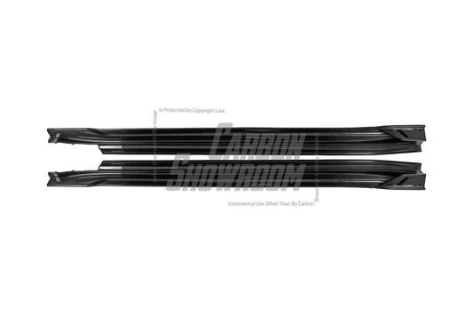 Porsche Panamera 976 Base 4 4S E-Hybird GTS Turbo 2024-ON with Aftermarket Parts - AE Desgin ART Side Skirts Carbon Fiber from ArmorExtend