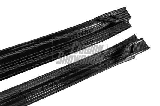 Porsche Panamera 976 Base 4 4S E-Hybird GTS Turbo 2024-ON with Aftermarket Parts - AE Desgin ART Side Skirts Carbon Fiber from ArmorExtend