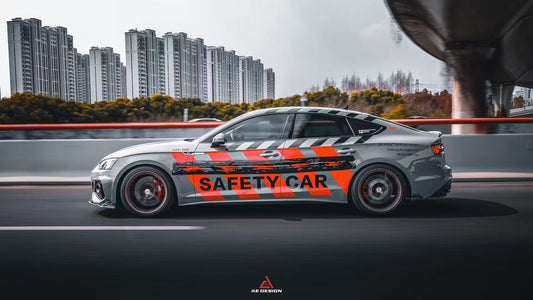Audi S5 A5 (with s-line bumper, does not base model) B9.5 2020 2021 2022 2023 2024 with Aftermarket Parts - AE Rear Diffuser & Canards Carbon Fiber from ArmorExtend