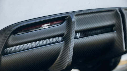Tesla Model 3 Highland / Performance 2024-ON with Aftermarket Parts - V2 Rear Diffuser Dry Pre-preg Carbon Fiber from ArmorExtend