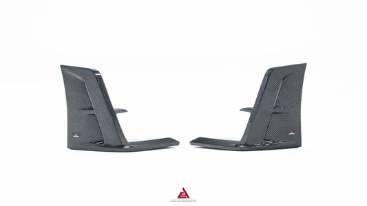 Tesla Model 3 Highland / Performance 2024-ON with Aftermarket Parts - AE Style Rear Diffuser & Canards Carbon Fiber from ArmorExtend