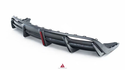 Tesla Model 3 Highland / Performance 2024-ON with Aftermarket Parts - AE Style Rear Diffuser & Canards Carbon Fiber from ArmorExtend