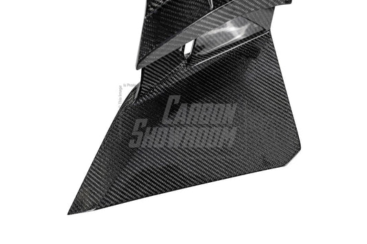 Tesla Model 3 Highland / Performance 2024-ON with Aftermarket Parts - AE Style Rear Diffuser & Canards Carbon Fiber from ArmorExtend