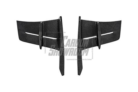 Tesla Model 3 Highland / Performance 2024-ON with Aftermarket Parts - AE Style Rear Diffuser & Canards Carbon Fiber from ArmorExtend