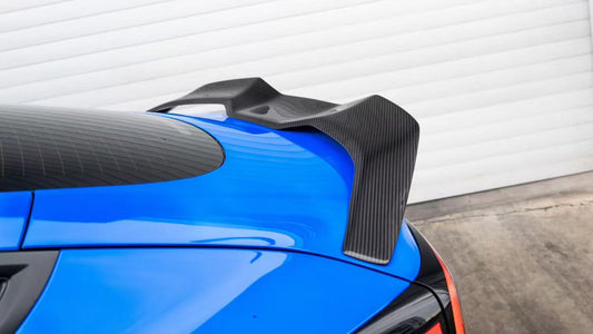 Tesla Model 3 Highland / Performance 2024-ON with Aftermarket Parts - V2 Rear Lip Spoiler Dry Pre-preg Carbon Fiber from ArmorExtend