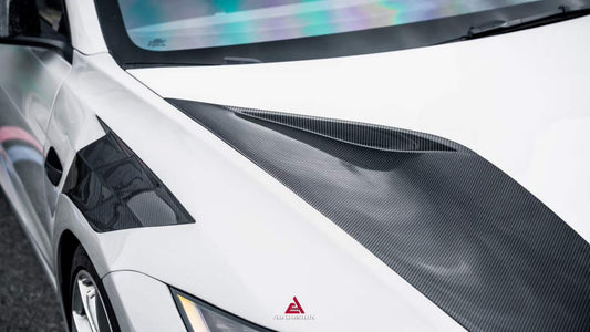 Tesla Model 3 Highland / Performance 2024-ON with Aftermarket Parts - Action Aero Series Hood Bonnet Carbon Fiber from ArmorExtend
