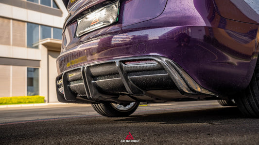 Tesla Model 3 Highland / Performance 2024-ON with Aftermarket Parts - Rear Diffuser Dry Pre-preg Carbon Fiber from ArmorExtend