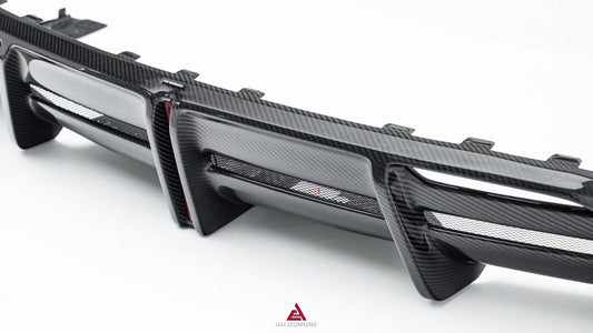 Tesla Model 3 Highland / Performance 2024-ON with Aftermarket Parts - Rear Diffuser Dry Pre-preg Carbon Fiber from ArmorExtend