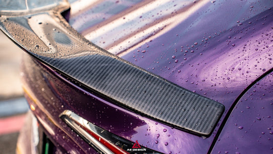 Tesla Model 3 Highland / Performance 2024-ON with Aftermarket Parts - Rear Lip Spoiler Dry Pre-preg Carbon Fiber from ArmorExtend