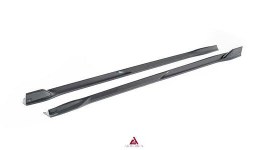 Tesla Model 3 Highland / Performance 2024-ON with Aftermarket Parts - Side Skirts Dry Pre-preg Carbon Fiber from ArmorExtend