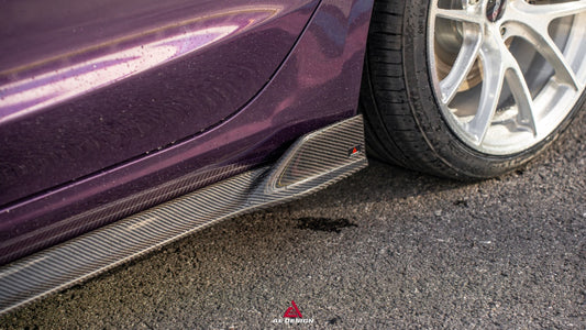 Tesla Model 3 Highland / Performance 2024-ON with Aftermarket Parts - Side Skirts Dry Pre-preg Carbon Fiber from ArmorExtend