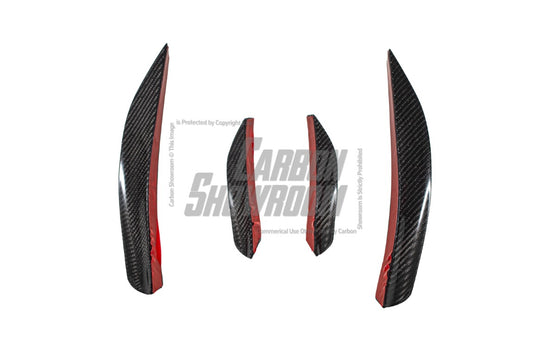 Tesla Model Y 2020 2021 2022 2023 2024 with Aftermarket Parts - AE Style Front Lip Carbon Fiber from ArmorExtend