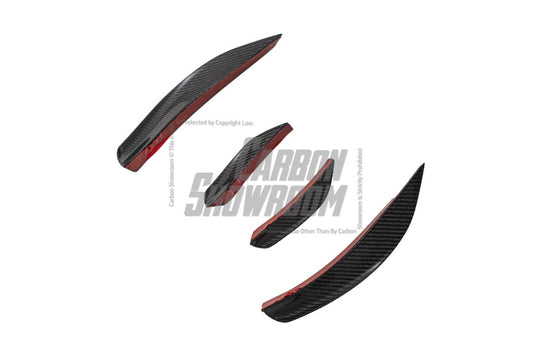 Tesla Model Y 2020 2021 2022 2023 2024 with Aftermarket Parts - AE Style Front Lip Carbon Fiber from ArmorExtend