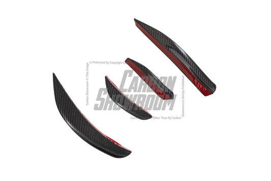 Tesla Model Y 2020 2021 2022 2023 2024 with Aftermarket Parts - AE Style Front Lip Carbon Fiber from ArmorExtend