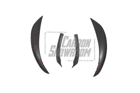 Tesla Model Y 2020 2021 2022 2023 2024 with Aftermarket Parts - AE Style Front Lip Carbon Fiber from ArmorExtend