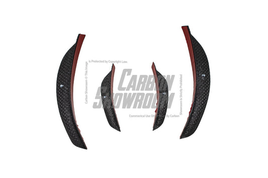 Tesla Model Y 2020 2021 2022 2023 2024 with Aftermarket Parts - AE Style Front Lip Carbon Fiber from ArmorExtend