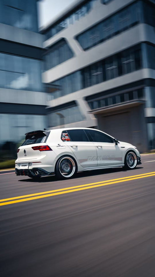 Volkswagen GTI & R-line MK8 2022 2023 2024 with Aftermarket Parts - AE Style Front Lip Carbon Fiber from ArmorExtend