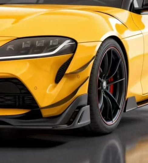 Toyota Supra MK5 A90 A91 3.0 2.0 2020-ON with Aftermarket Parts - AE Style Front Canards Carbon Fiber from ArmorExtend
