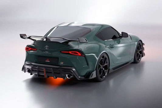 Toyota Supra MK5 A90 A91 3.0 2.0 2020-ON with Aftermarket Parts - AE Style Rear Wing Spoiler Carbon Fiber from ArmorExtend